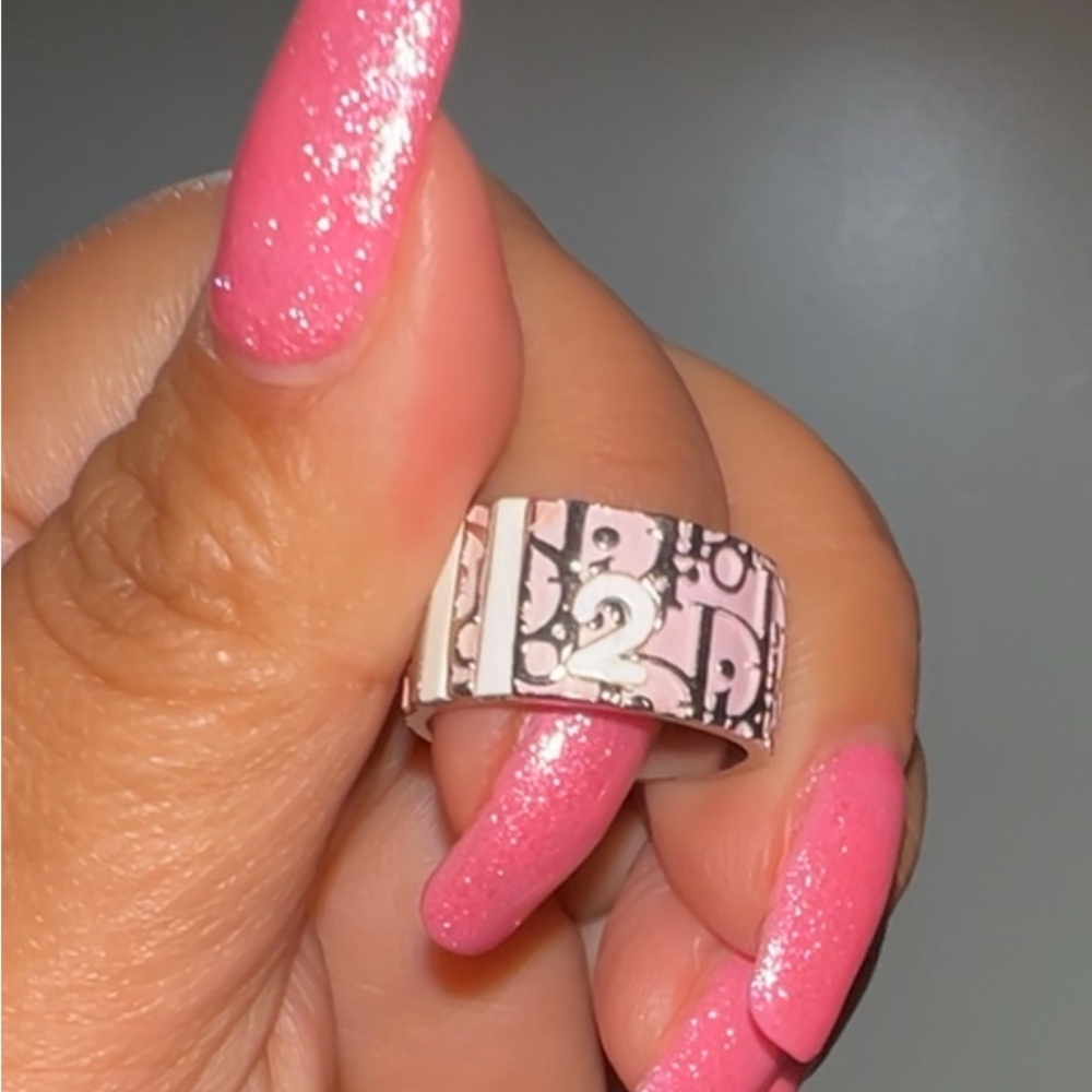 💖SOLD💖Dior Pink Trotter Ring - Picture 3 of 4